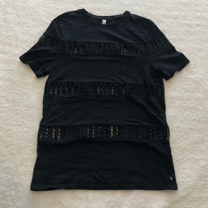 SOLD - NWOT Fabletics Mesh Detailed T Shirt Size XS